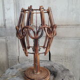 Table lamp rattan