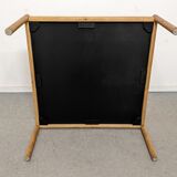 Scandinavian XL coffee table in blond oak from the 60s/70s