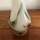Vintage sticker vase flame opaline glass