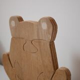 Wooden frog puzzle