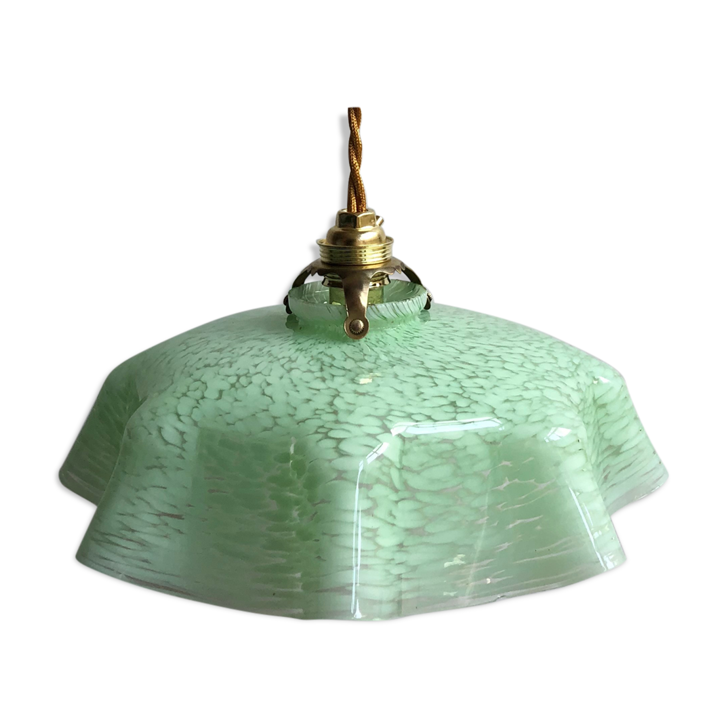 Suspension en verre de clichy