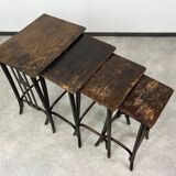 Nest tables Secession No. 958 by Siegel or Kolo Moser, produced by J&J Kohn.