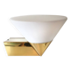 Brass and opaline wall lamp Limburg Germany 1970