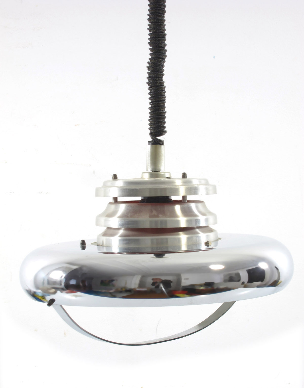 Vintage chrome pendant from the 1960s.
