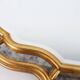 French gilt Louis Philip style mirror decorated with smoked mirror glass