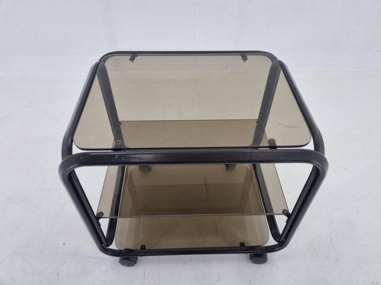 Table basse chariot des années 1970, Italie.