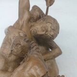 Terracotta sculpture, first half of the 20th century, mythological scene