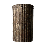 Silver vase bamboo pattern vegetale