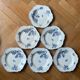 Blue flowered ironstone deep plates from Saxony