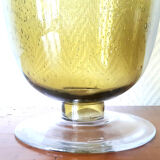 Biot bubbled glass vase