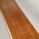 French Extra long solid elm wooden monastery bench, ca. 1850