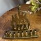 Chandelier, brass Hanukkah menorah