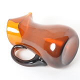 Amber carafe in blown glass