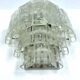Pair of XL clear murano glass elements wall lamps produced in Italy during the 70s. Attributable to