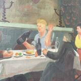 Peinture à l’huile A.Simard 1945