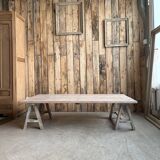 Trestle coffee table