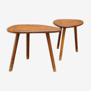 Pair of tripod tables 1950