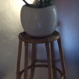 Sellette bambou vintage en rotin et osier