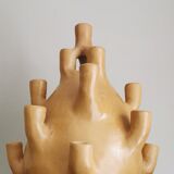 Tamgroute terracotta candlestick vase