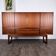 Teak and rosewood enfilade with drawers and doors in marquetry, Denmark, 1950.