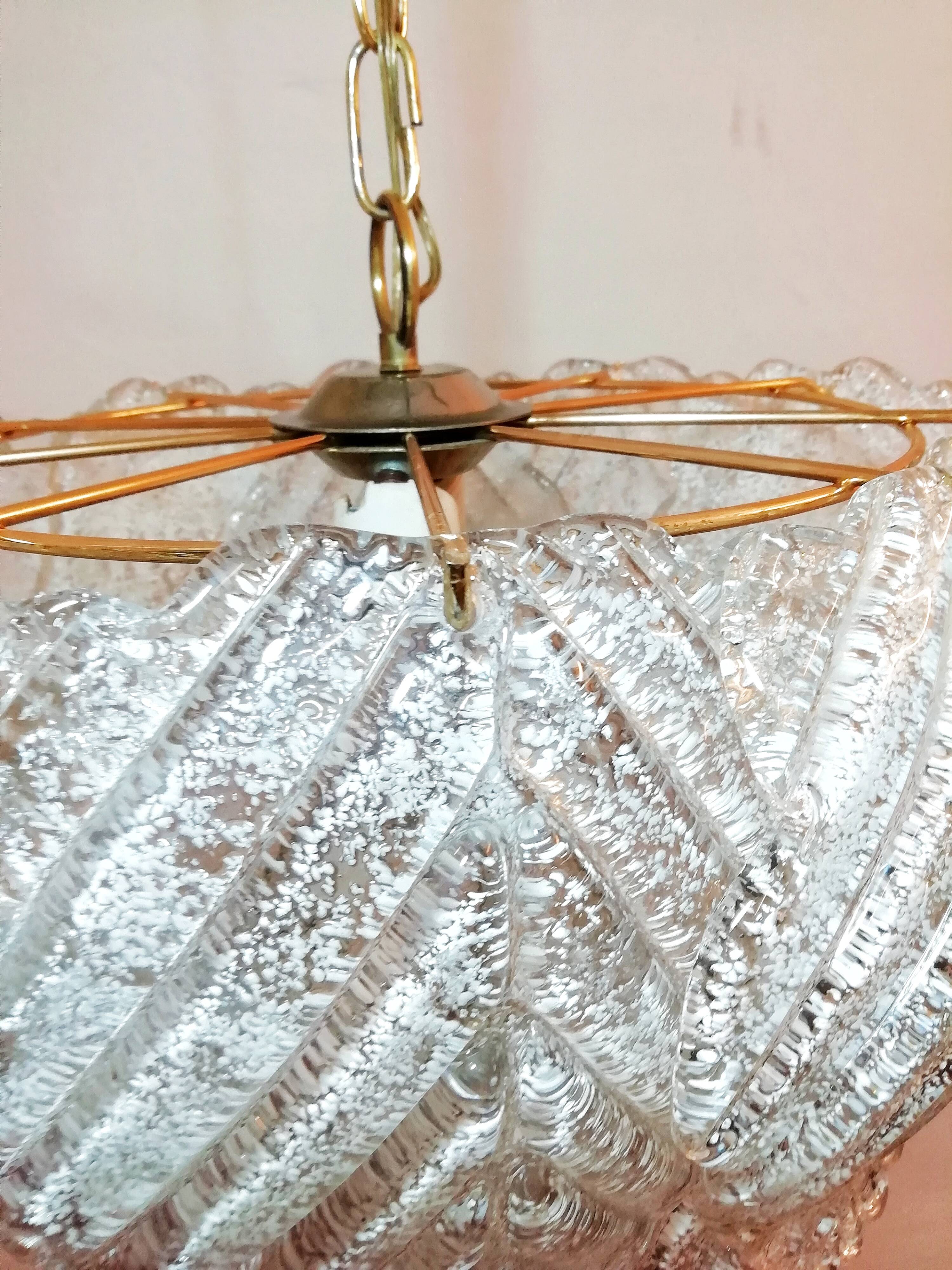 Murano Mazzega ceiling lamp