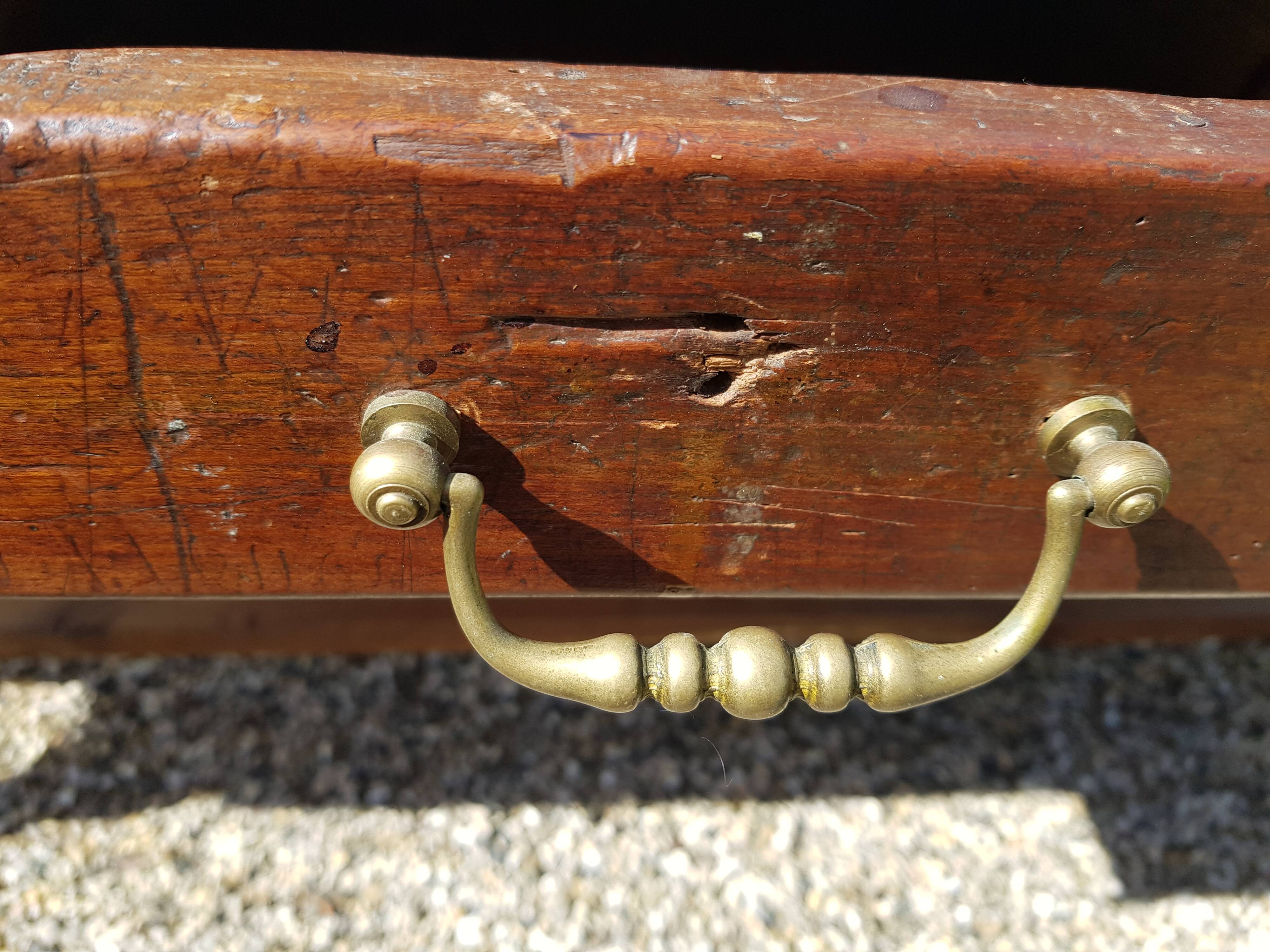 Old cherry farm table