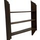 Vintage wooden wall shelve rack bookshelf in oak