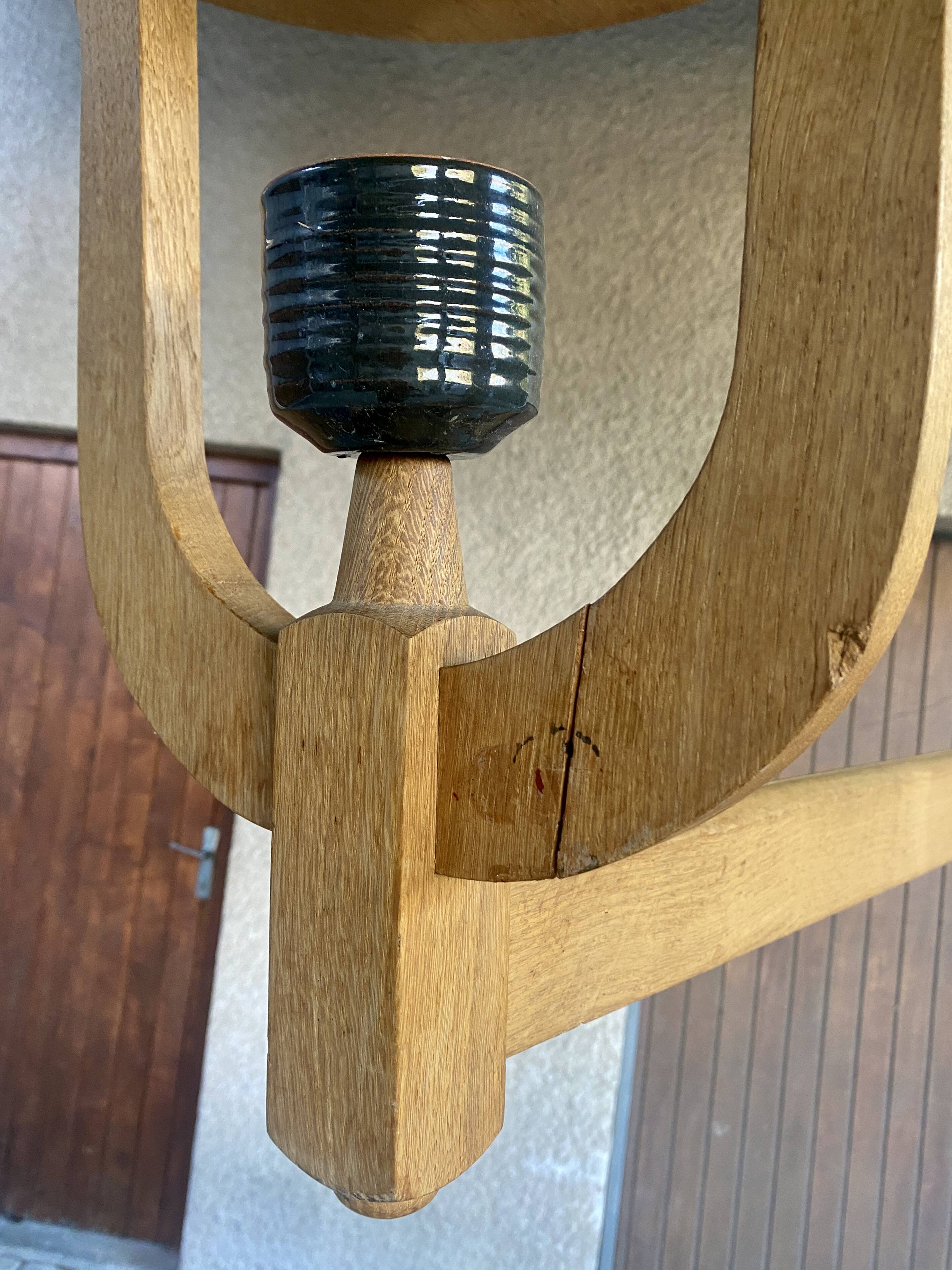 Corner bench and incorporated floor lamp guillerme et chambron