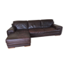 Leather corner sofa