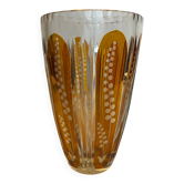 Vintage cut crystal vase