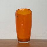 Vintage glass vase by Hysteria, 1980s.