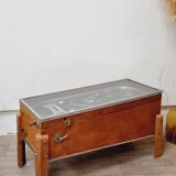 Industrial coffee table & old pinball machine 1900