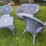 Salon de jardin osier