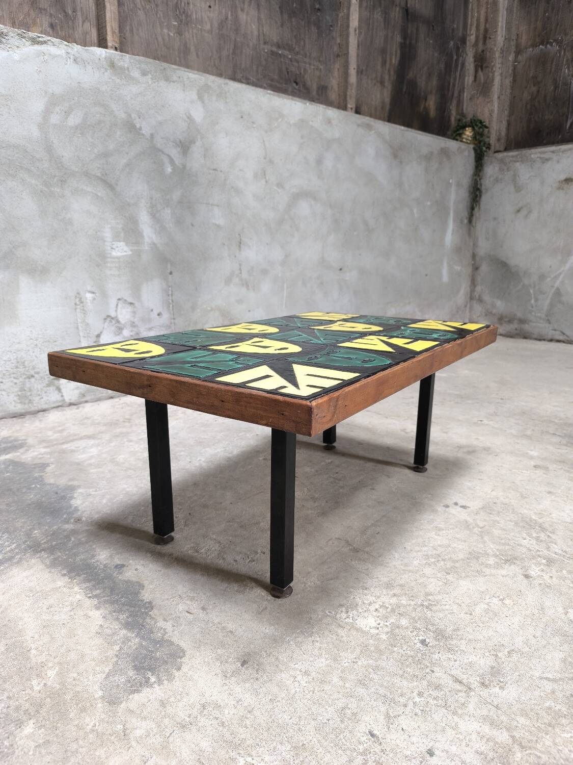 Vintage ceramic coffee table