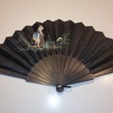 Eventail ancien en soie