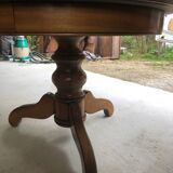 Round wooden table