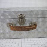 Metal case and leather handle