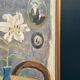 Swedish Oil on Panel – “The White Lily” by M. Niklas (May Nicklasson)