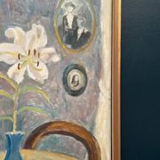 Huile su panneau suédoise – « Le Lys Blanc » par M. Niklas (May Nicklasson)