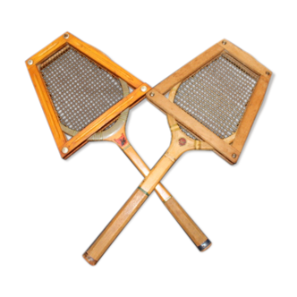 Pair of vintage tennis rackets