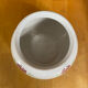 Pair of antique st clément round vases white ceramic flower decor vintage