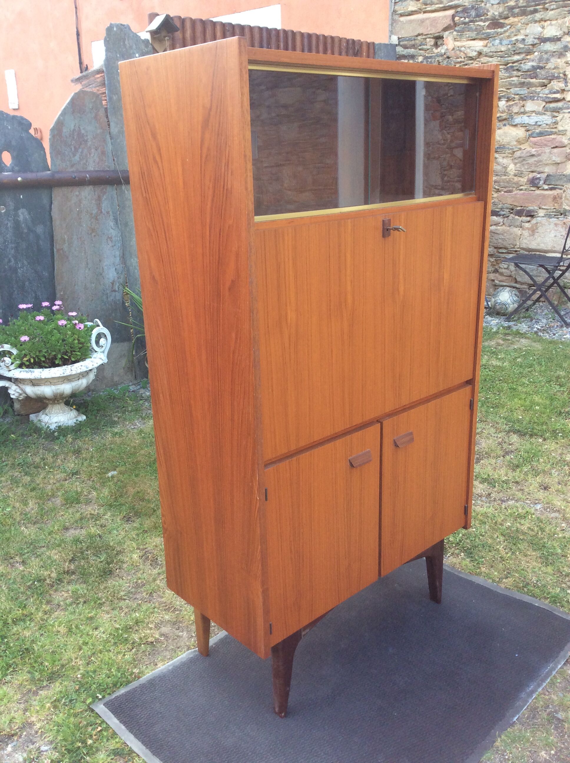 Scandinavian vintage teak secretary