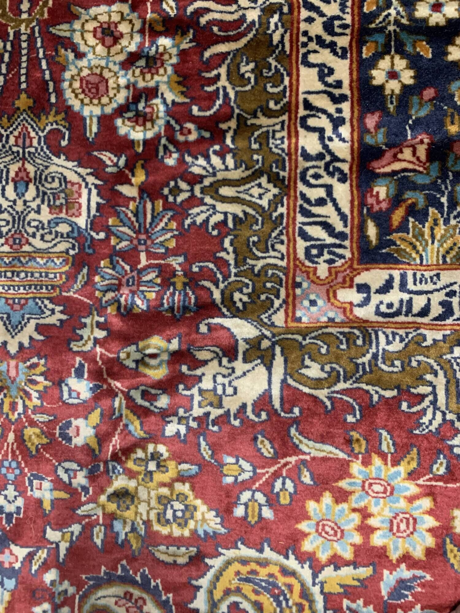 Very fine Indo-Isfahan Oriental rug, silky wool – 300 x 200 cm