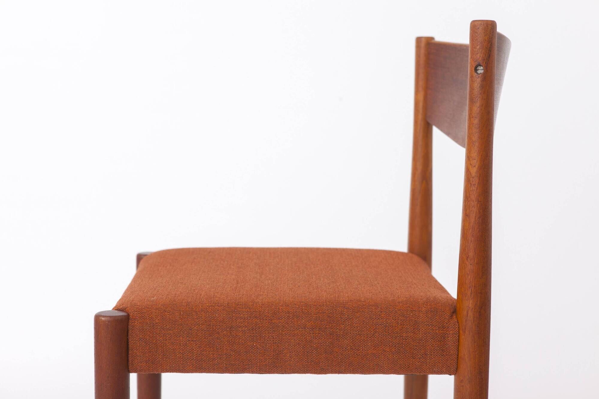 Set of 4 Poul M. Volther Teak Dining Chairs for Frem Røjle, 1960s Vintage