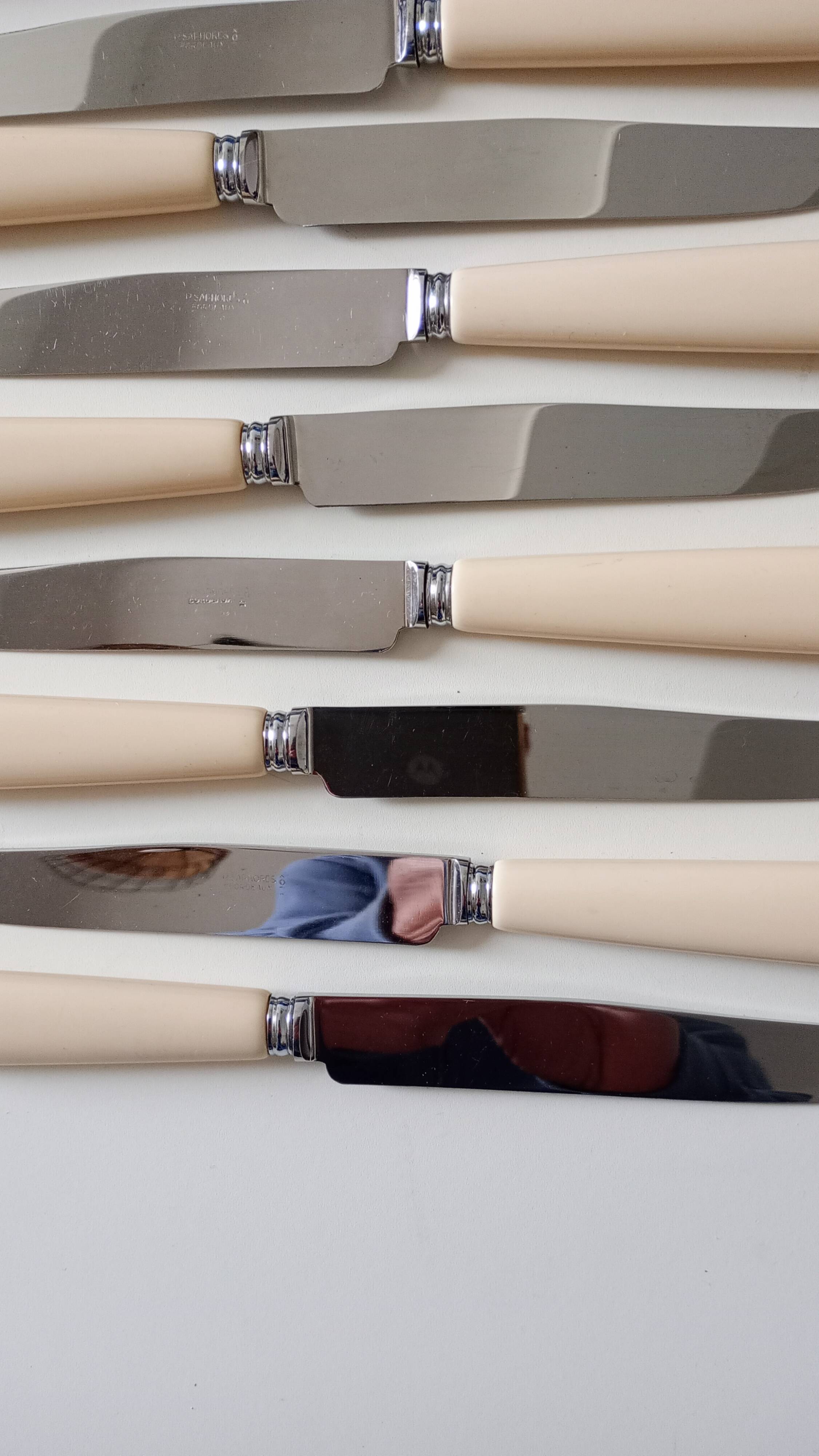 12 couteaux de service lame inox