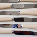12 couteaux de service lame inox