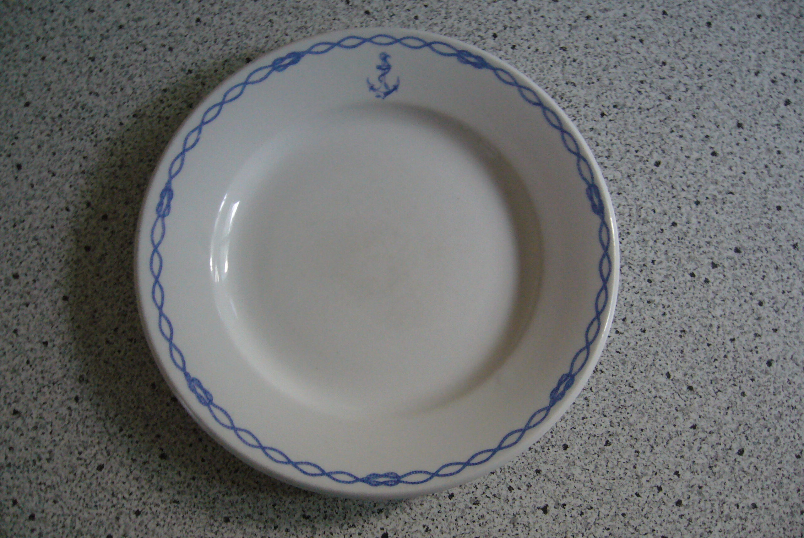 Assiette plate Marine Nationale