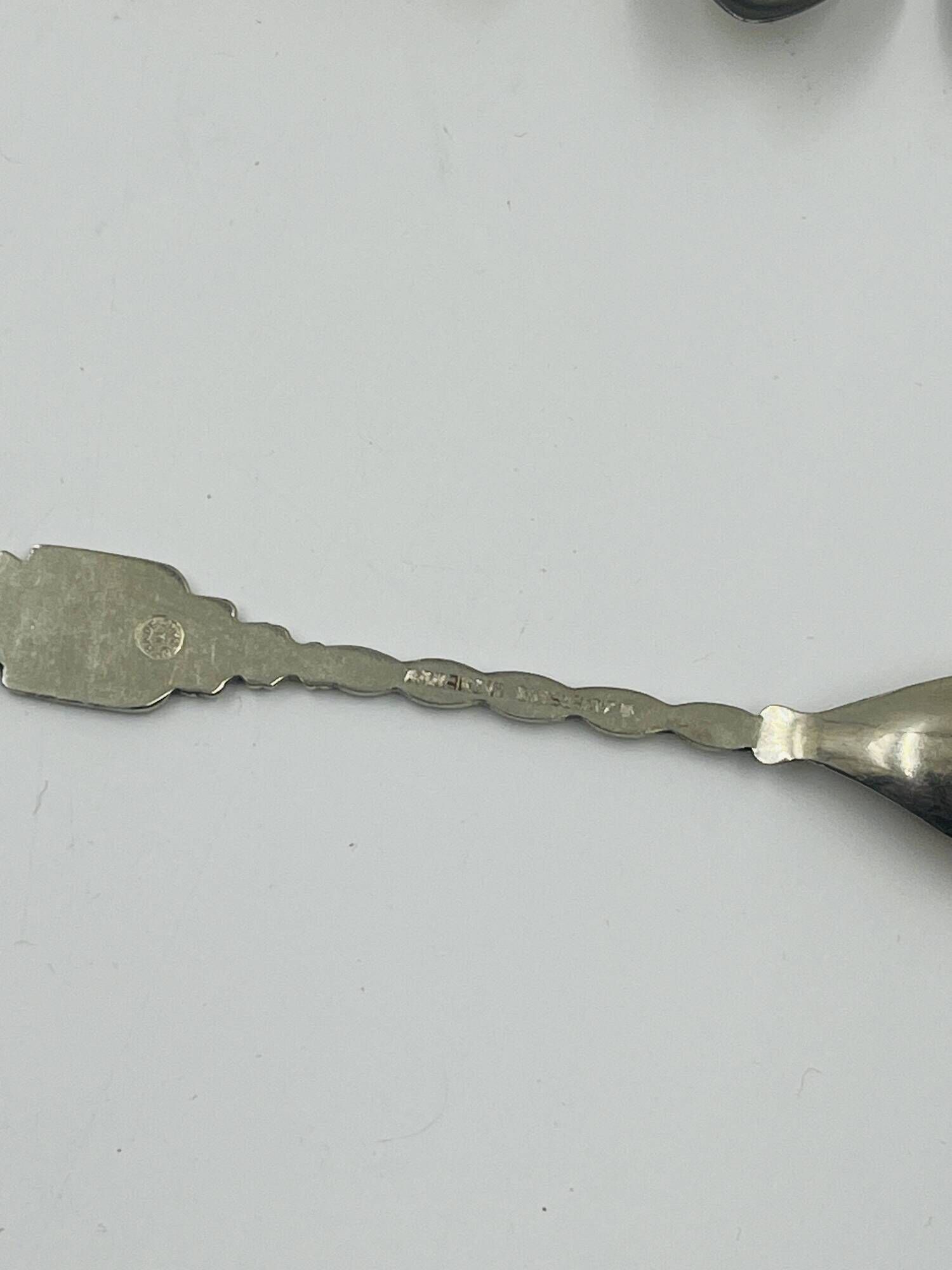 Set of 7 Heraldic Souvenir Spoons from Cities