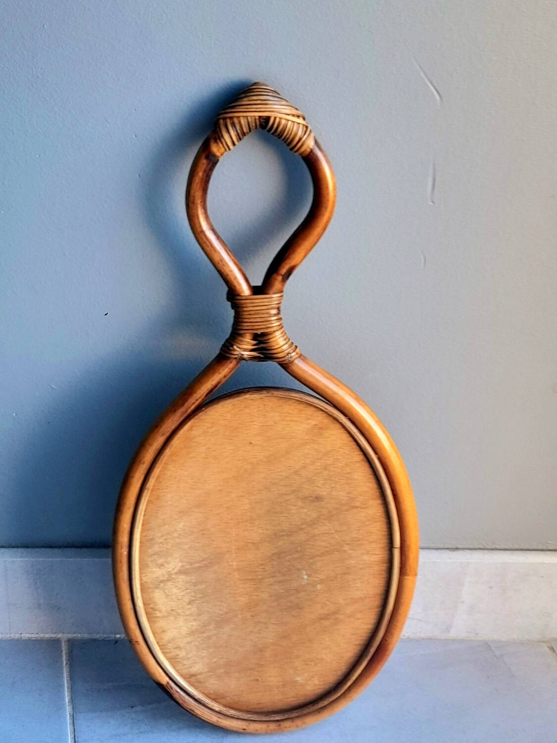 Rattan mirror 1960