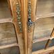 Parisian Art Deco display cabinet from 1950, renovated in raw solid oak, 101cm.